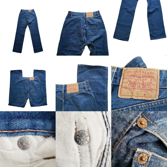 Rare VTG Levi's True Vintage 26 501 0118 XX USA Made 80s Distressed Jean's SZ 33 - Picture 3 of 16